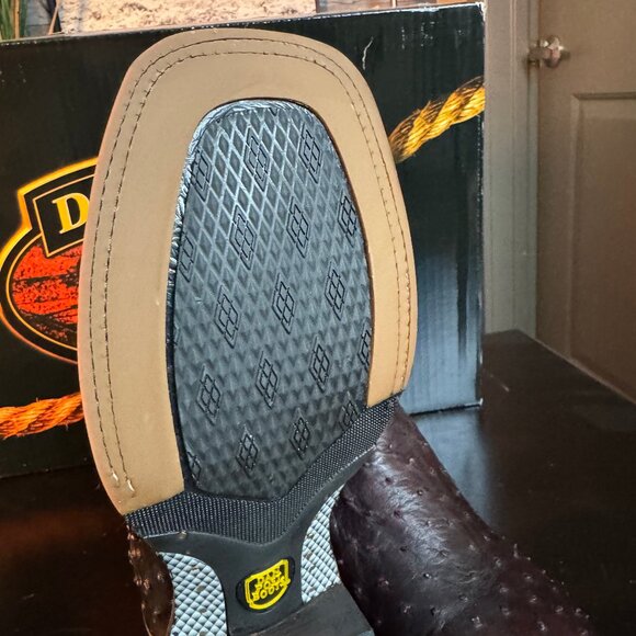 Dan Post Men's Alamosa Square Toe Boot - Black Cherry - Picture 5 of 7